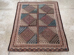 Galerie Shabab Collection Early 20th Century Central Asian Turkoman Throw Rug