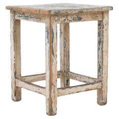 Early 20th Century Central European Wood Patinated Stool