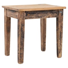 Early 20th Century Central European Wood Patinated Stool