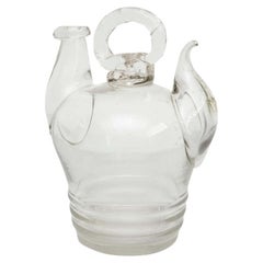 Early 20th Century, Century Spanish Blown Glass Traditional Pitcher