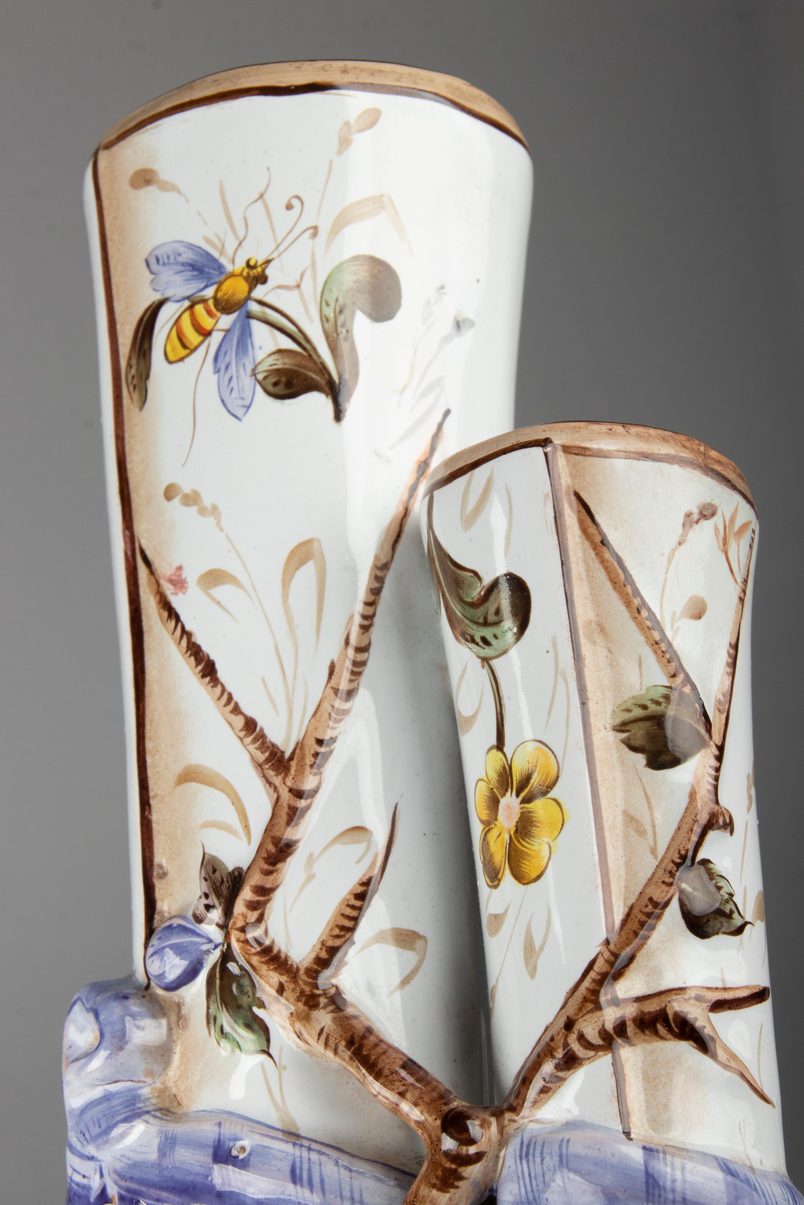 Vase en céramique Art nouveau du début du XXe siècle fabriqué par Saint Clement en vente 8