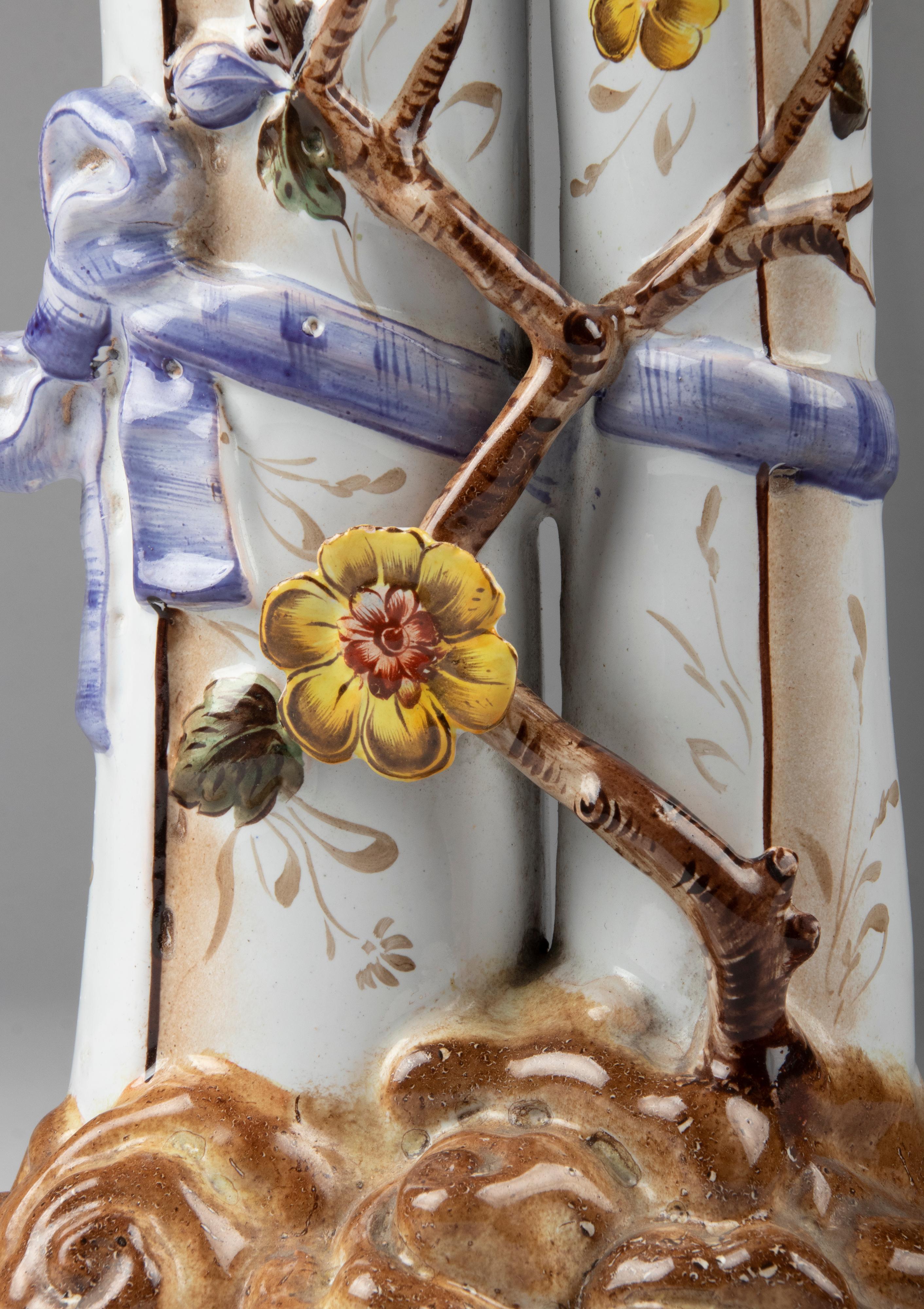Early 20th Century Ceramic Art Nouveau Vase Made by Saint Clement In Good Condition For Sale In Casteren, Noord-Brabant