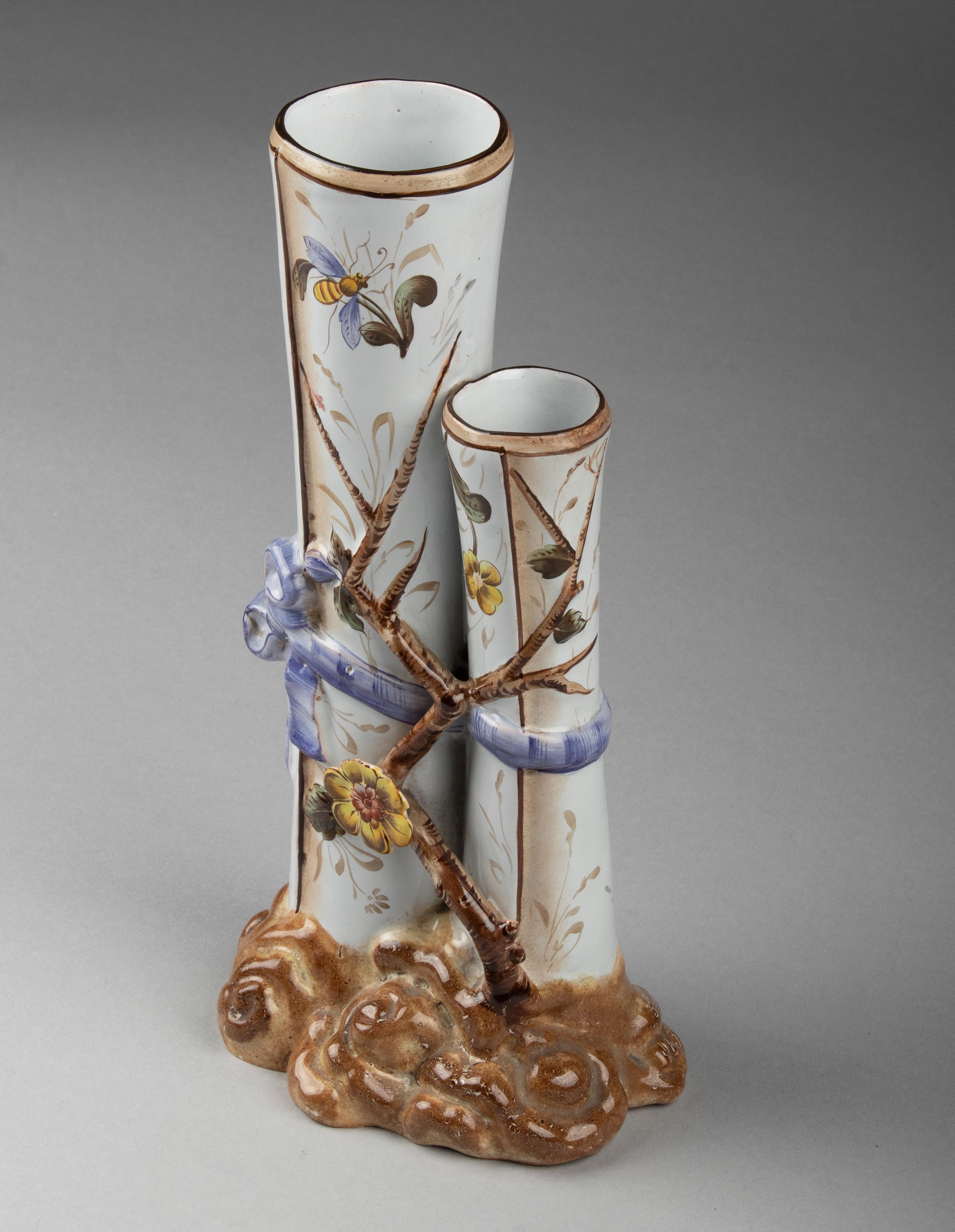 Début du 20ème siècle Vase en céramique Art nouveau du début du XXe siècle fabriqué par Saint Clement en vente