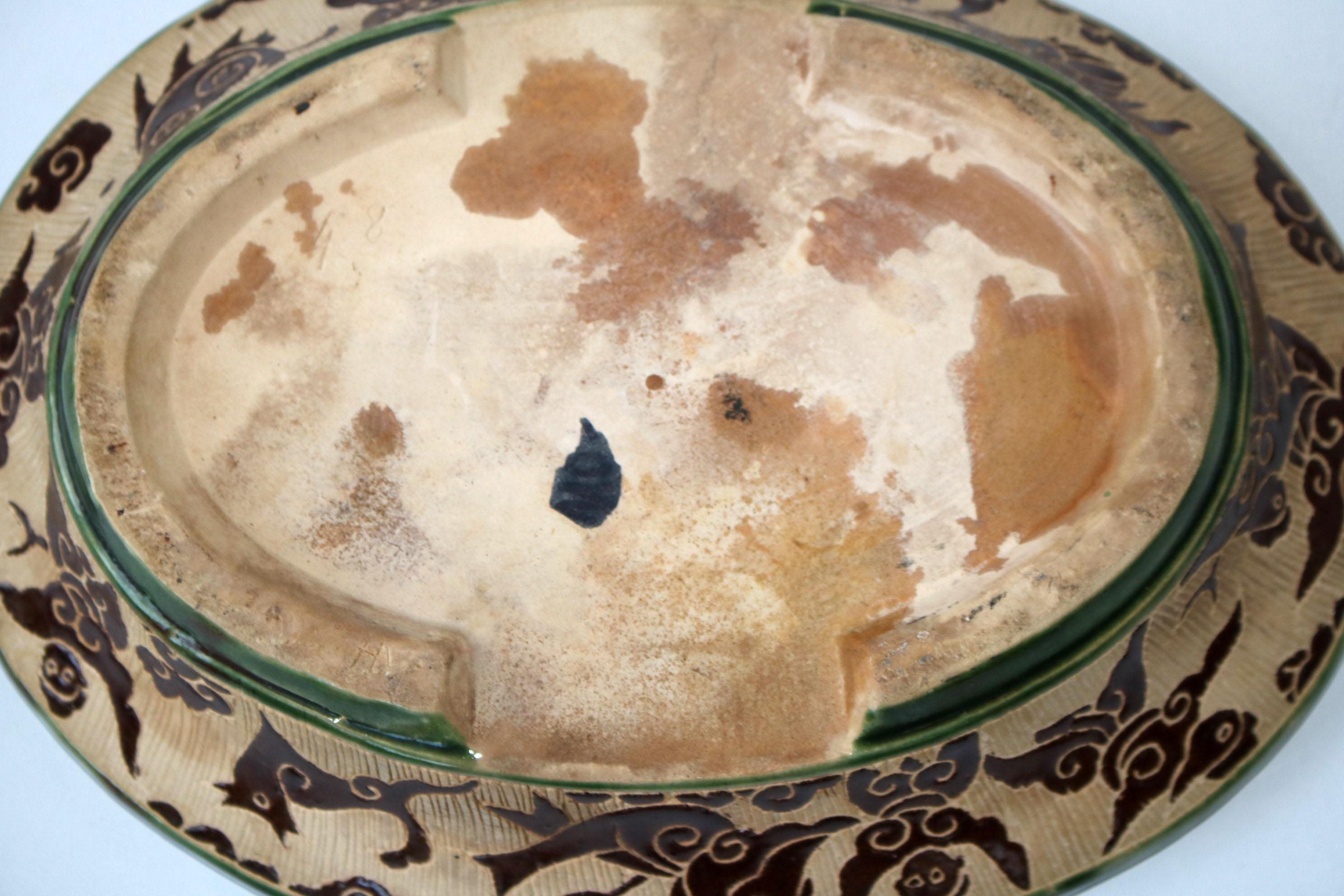 Keramik-Obstschale aus dem frühen 20. Jahrhundert (Frühes 20. Jahrhundert) im Angebot