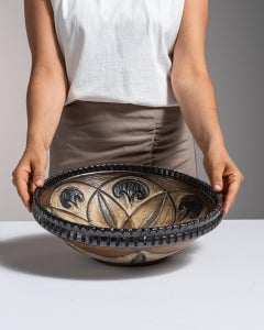 Early 20th Century Ceramic Signed Studio Pottery Ceramic Bowl