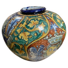 Keramikvase aus Spanien aus dem frühen 20. Jahrhundert