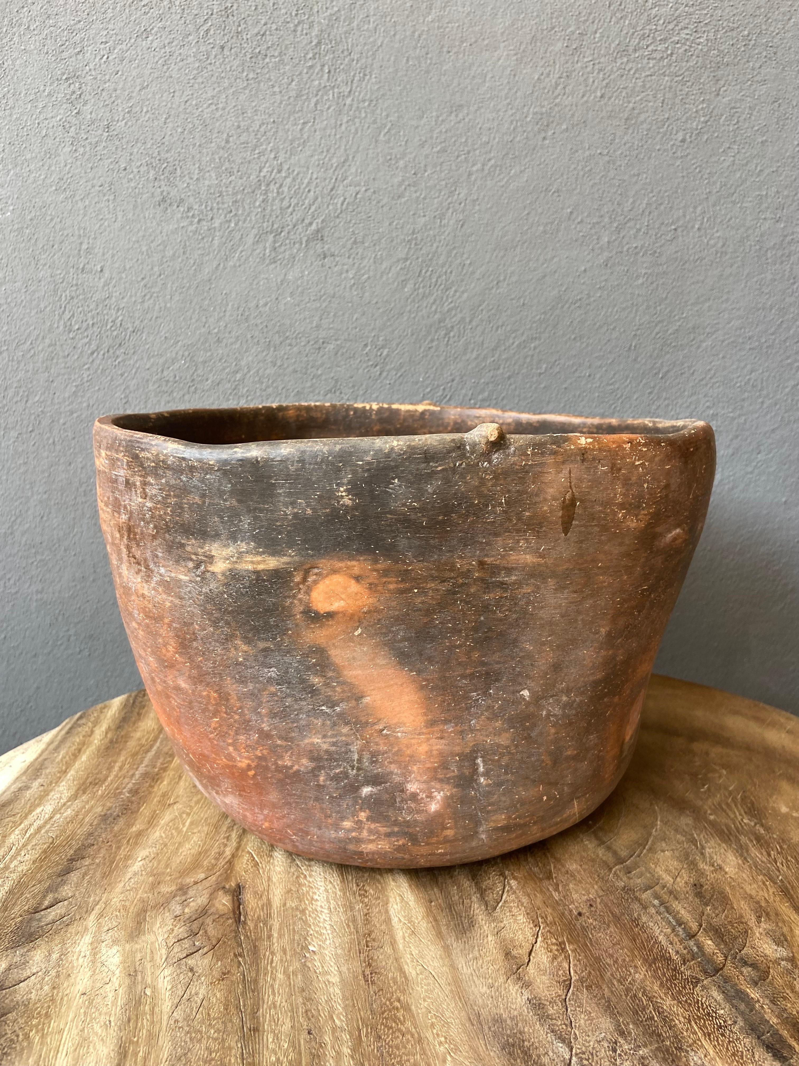 Fired Early 20th Century Ceramic Water Vessel from Mexico