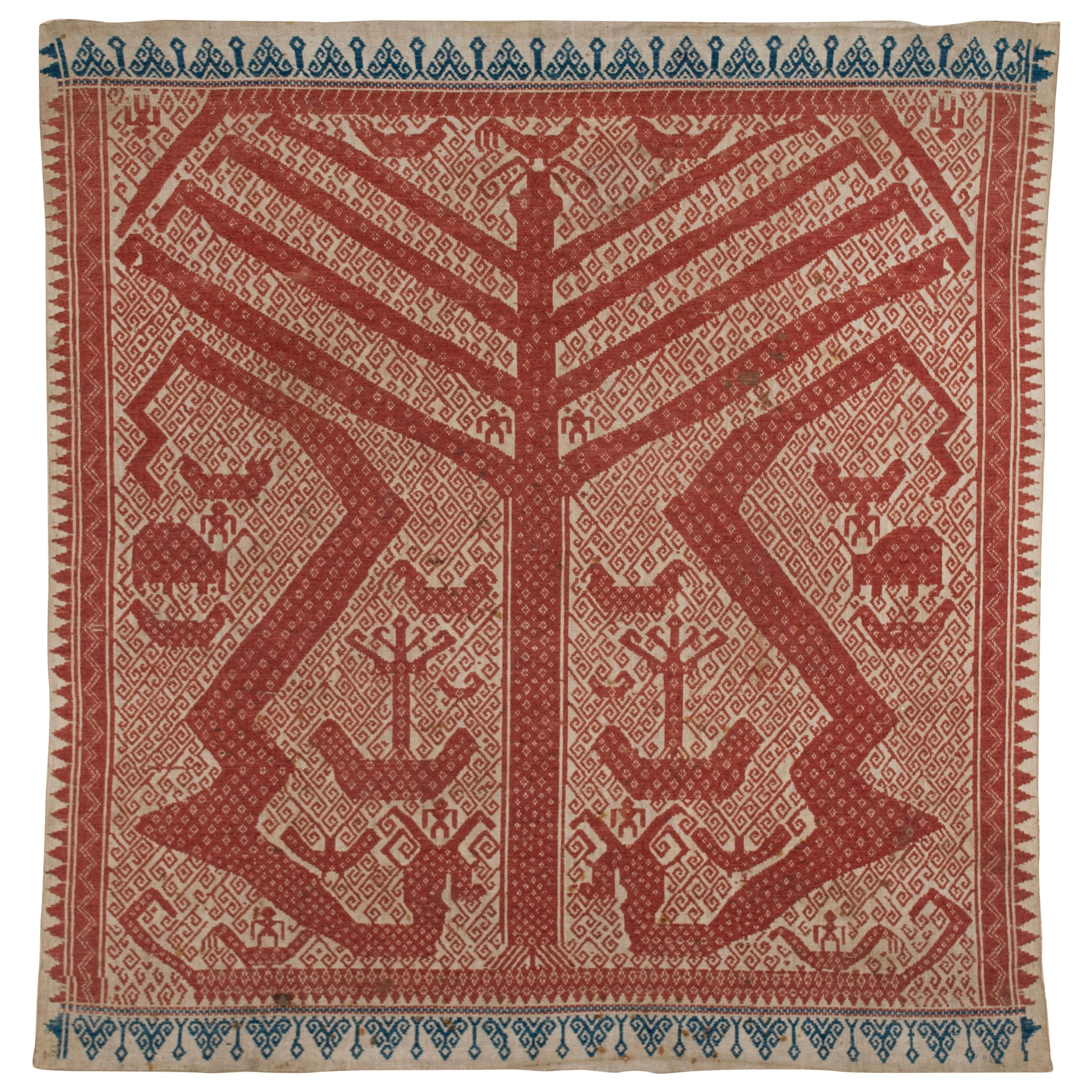 Early 20th Century Ceremonial Cloth / Tampan, South Sumatra, Indonesia