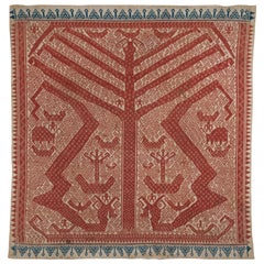 Tissu de cérémonie du début du 20e siècle / Tampan:: Sumatra du Sud:: Indonésie