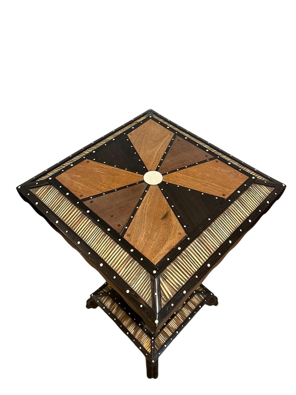 Other Early 20th Century Ceylonese Inlaid Quill Side Table
