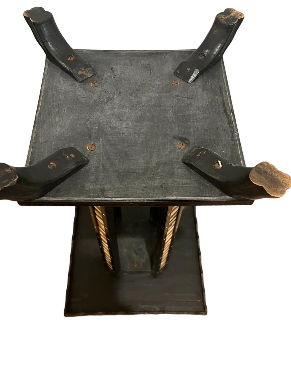 Hand-Crafted Early 20th Century Ceylonese Inlaid Quill Side Table