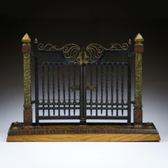 Early 20th Century Chateau Gateway Maquette Model