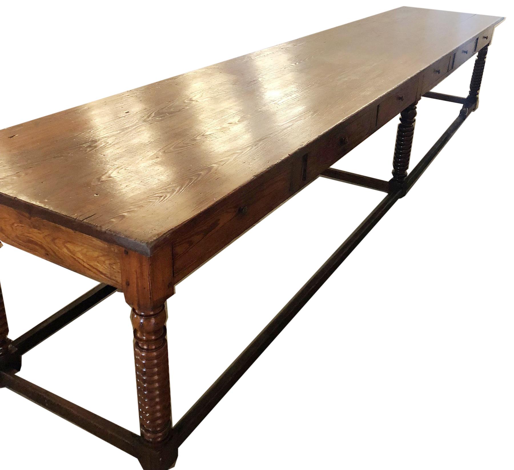 Early 20th Century Chateau Kitchen Table For Sale 6