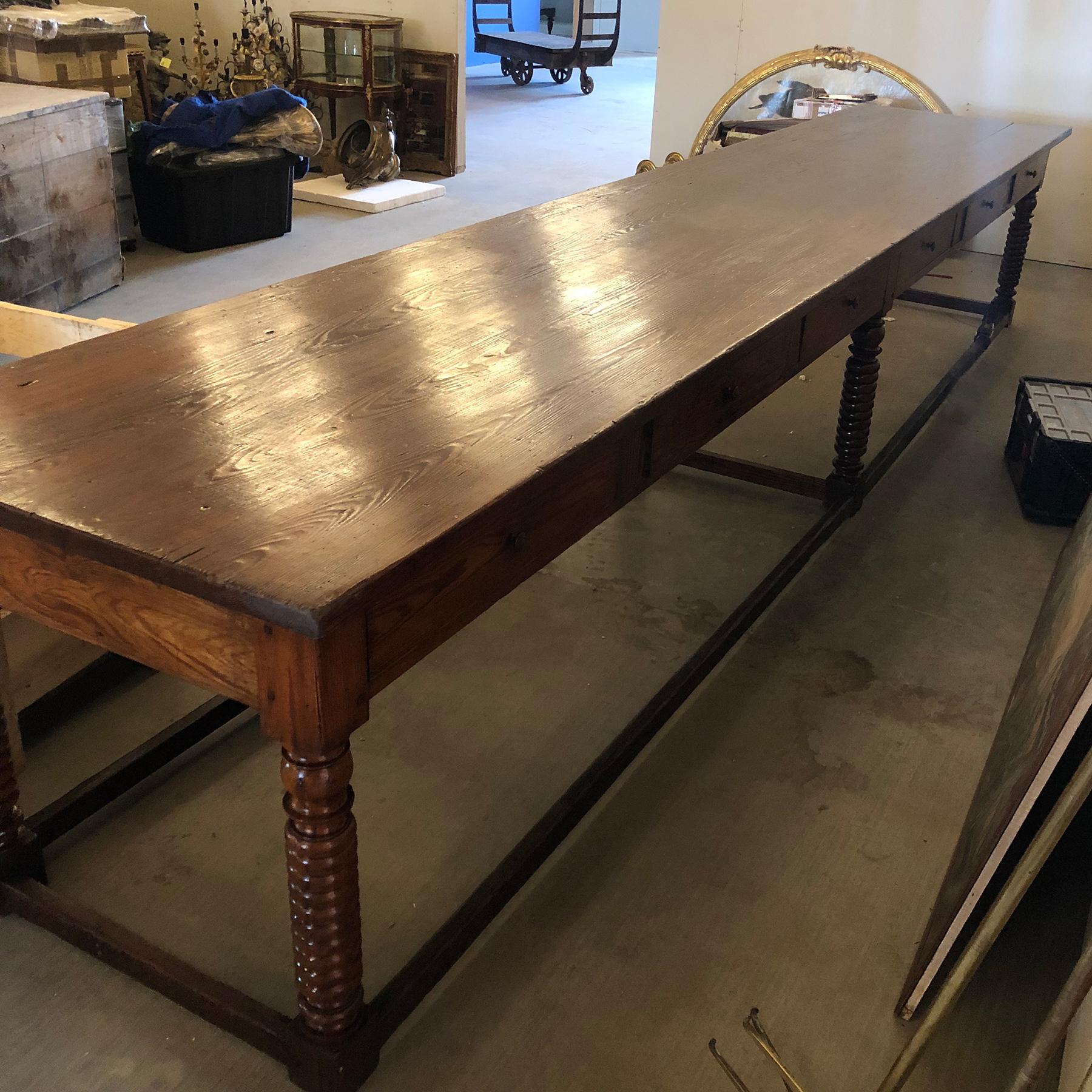 Early 20th Century Chateau Kitchen Table For Sale 3