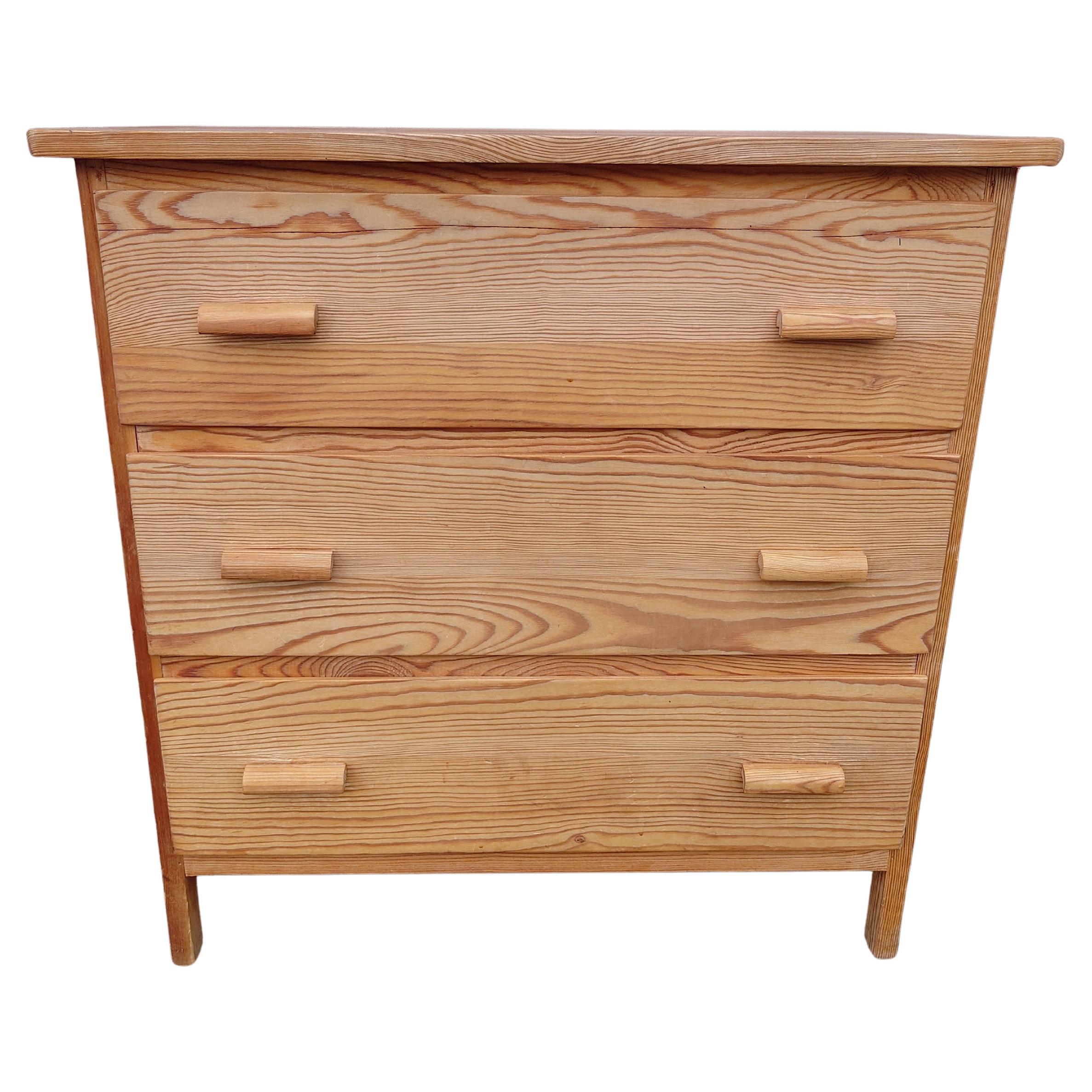 Early 20th Century Chest of drawers pine 30s Art Deco