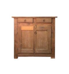 Sideboard aus Kastanienholz mit Schubladen und Türen aus dem frühen 20. Jahrhundert
