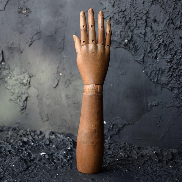 Early 20th Century Child Mannequin Articulated Pine Arm Form For Sale ...