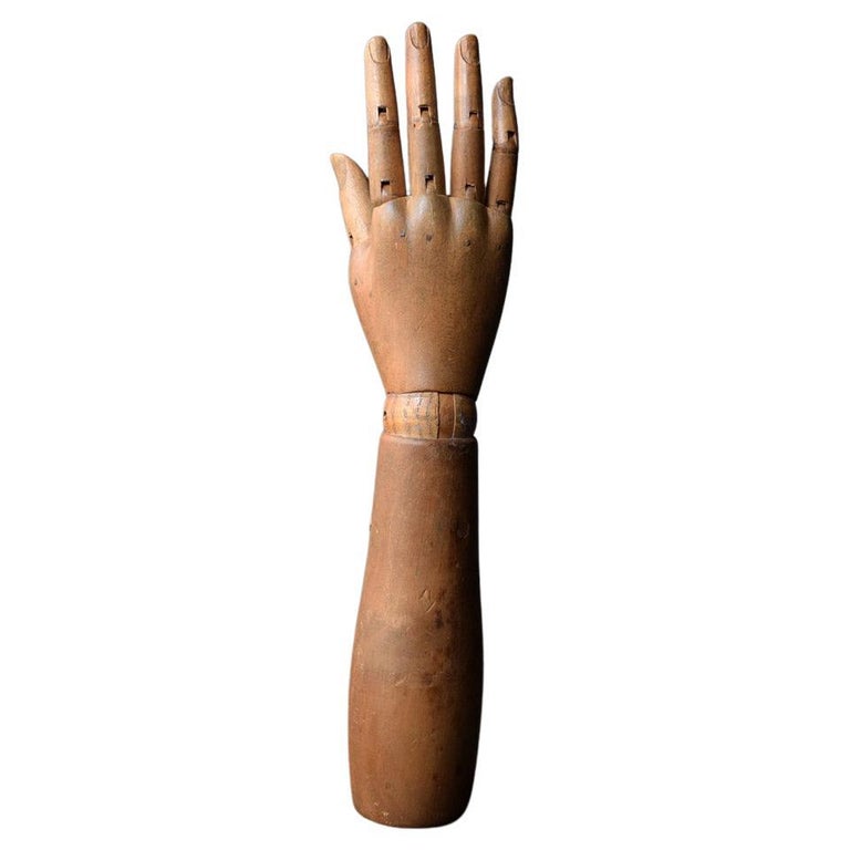 Early 20th Century Child Mannequin Articulated Pine Arm Form For Sale ...