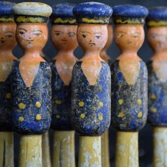 Early-20th Century Childs Hand Crafted Skittles