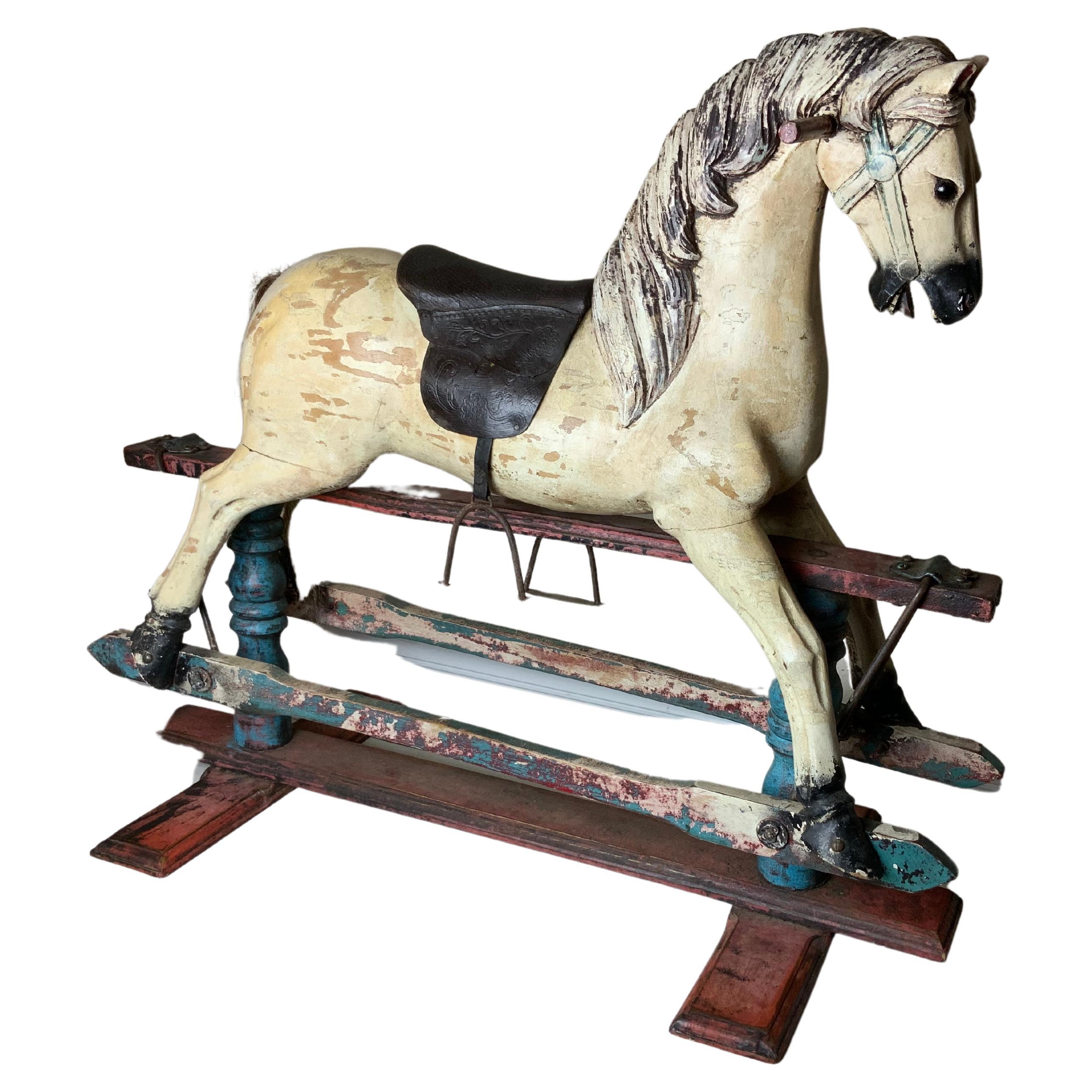 Early 20th Century Child’s Rocking Horse Glider