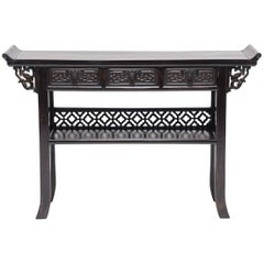 Early 20th Century Chinese Altar Coffer with Dragon Spandrels