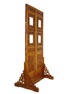 Early 20th Century Chinese Antique Open Carved Screen / Room Divider