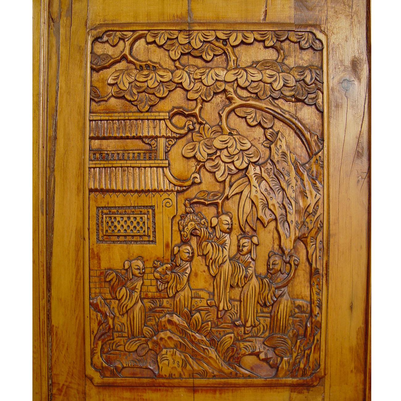 Early 20th Century Chinese Antique Open Carved Screen / Room Divider For Sale 4