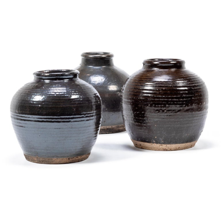 Early 20th Century Chinese Apothecary Wine Jar In Good Condition For Sale In Chicago, IL