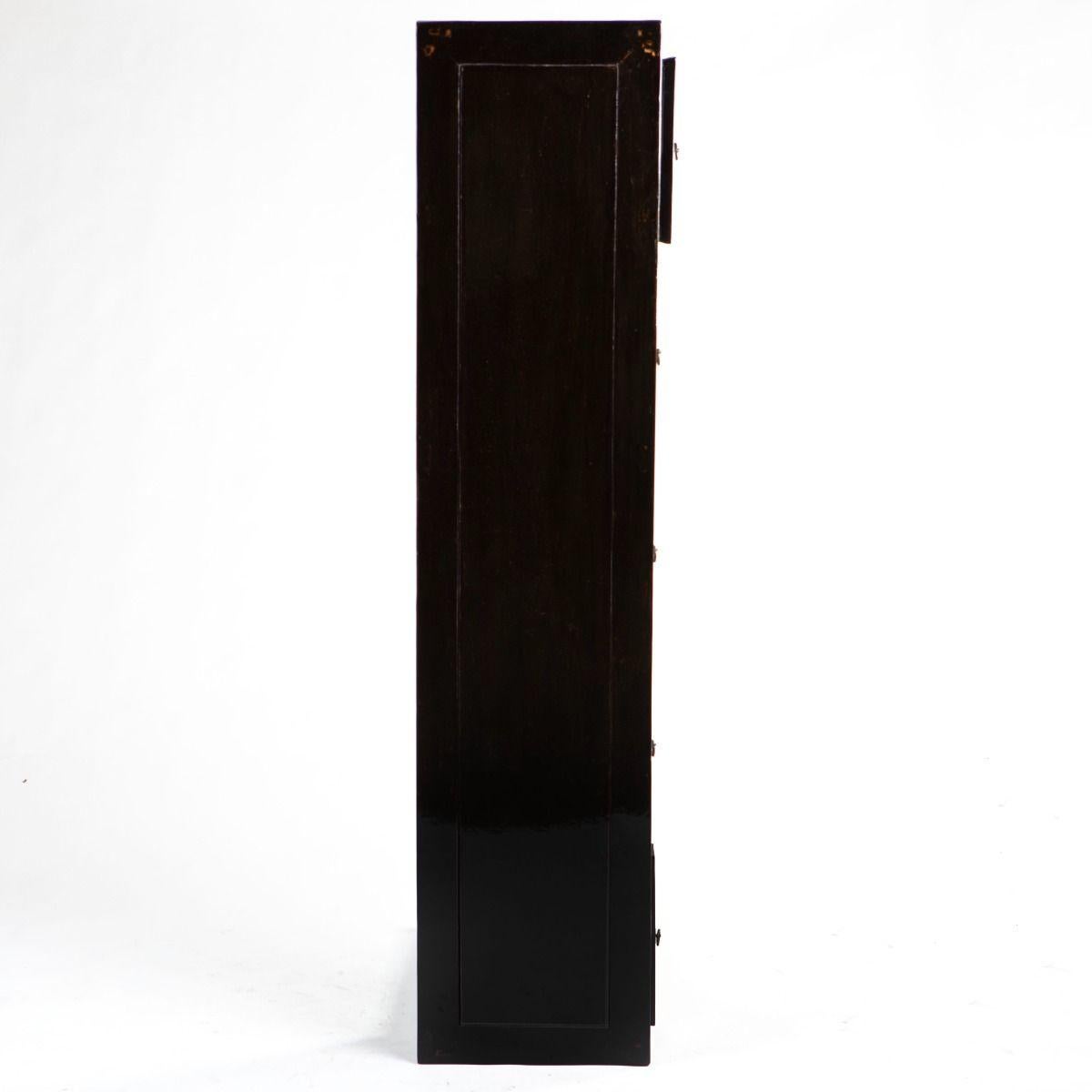 Early 20th Century Chinese Art Deco Black Lacquer Console Table For Sale 3