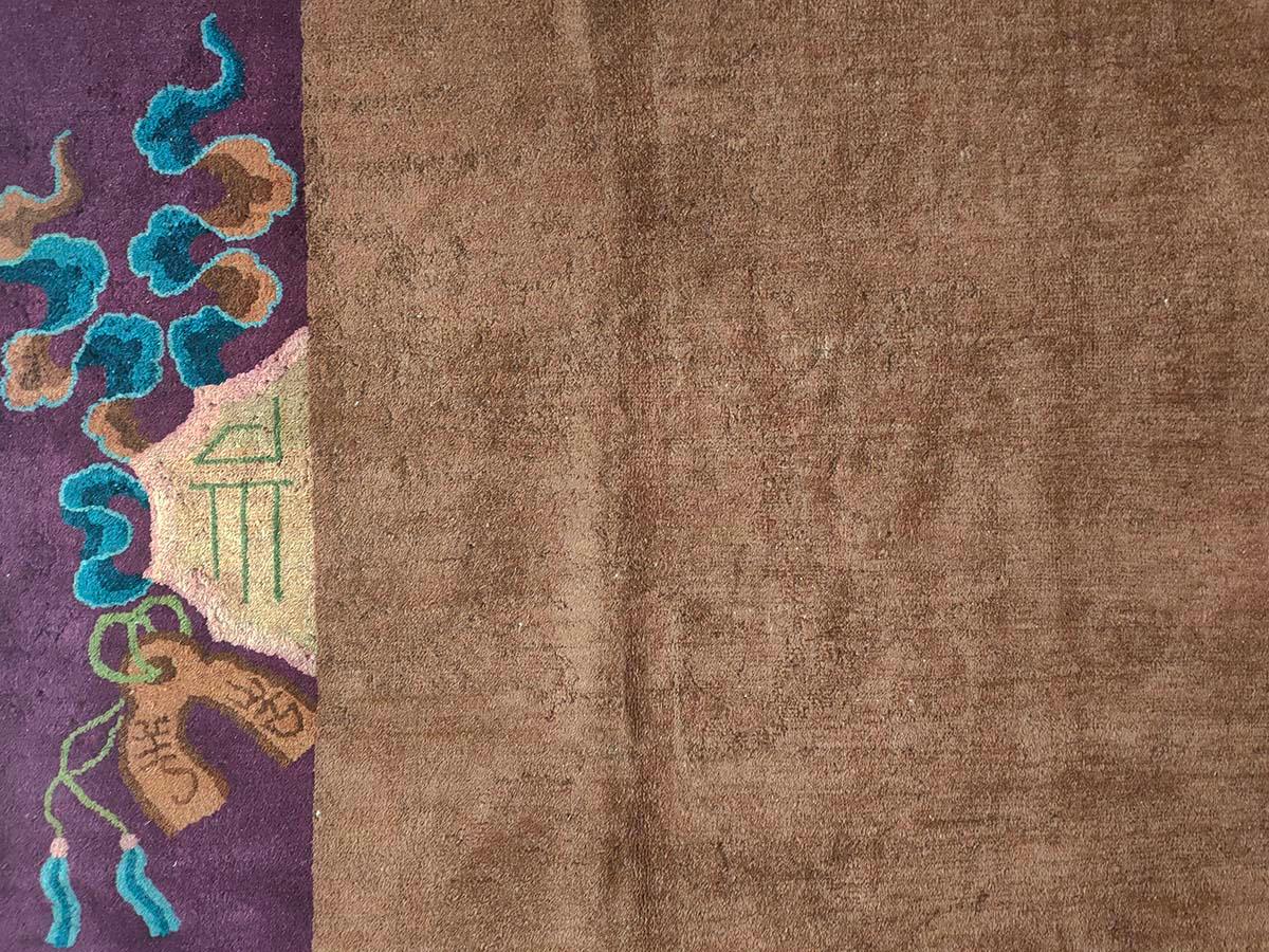 Chinesischer Art-Déco-Teppich des frühen 20. Jahrhunderts ( 9' x 14'3