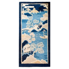 Tapis Art Déco chinois du début du 20ème siècle