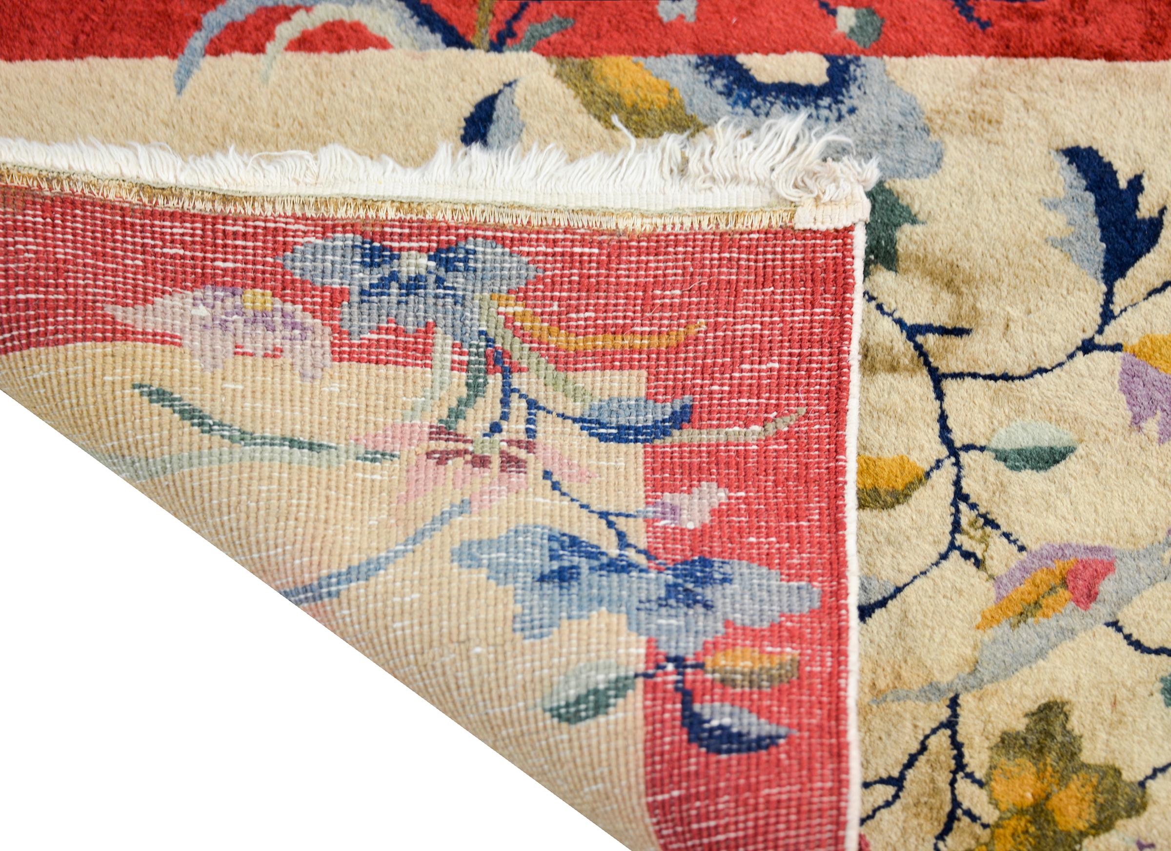 Chinesischer Art-déco-Teppich des frühen 20. Jahrhunderts im Angebot 3