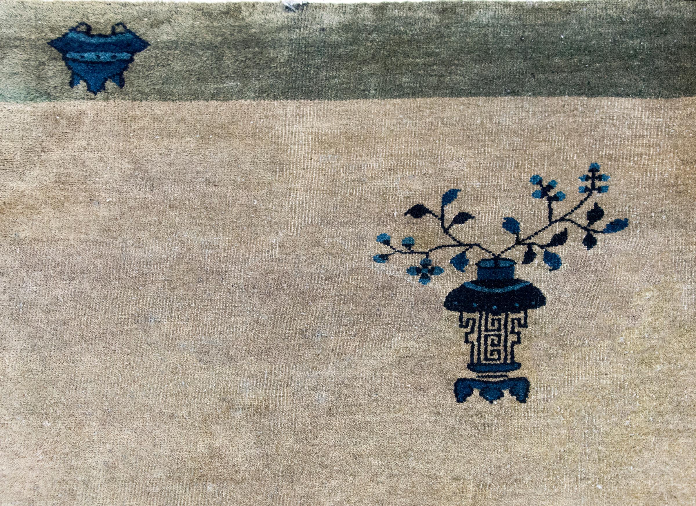 Tapis Art Déco chinois du début du 20ème siècle en vente 2