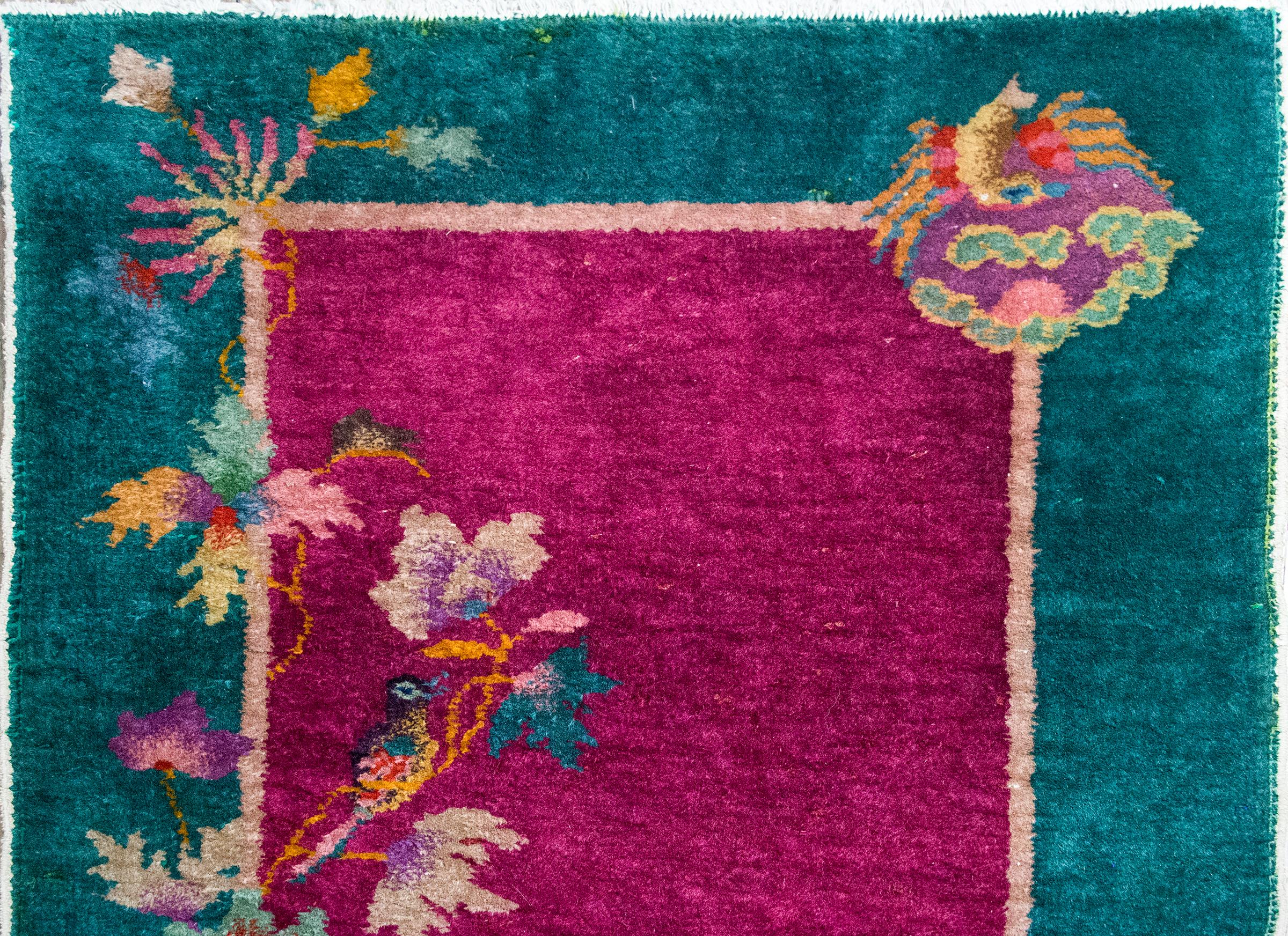 Early 20th Century Chinese Art Deco Rug For Sale 5