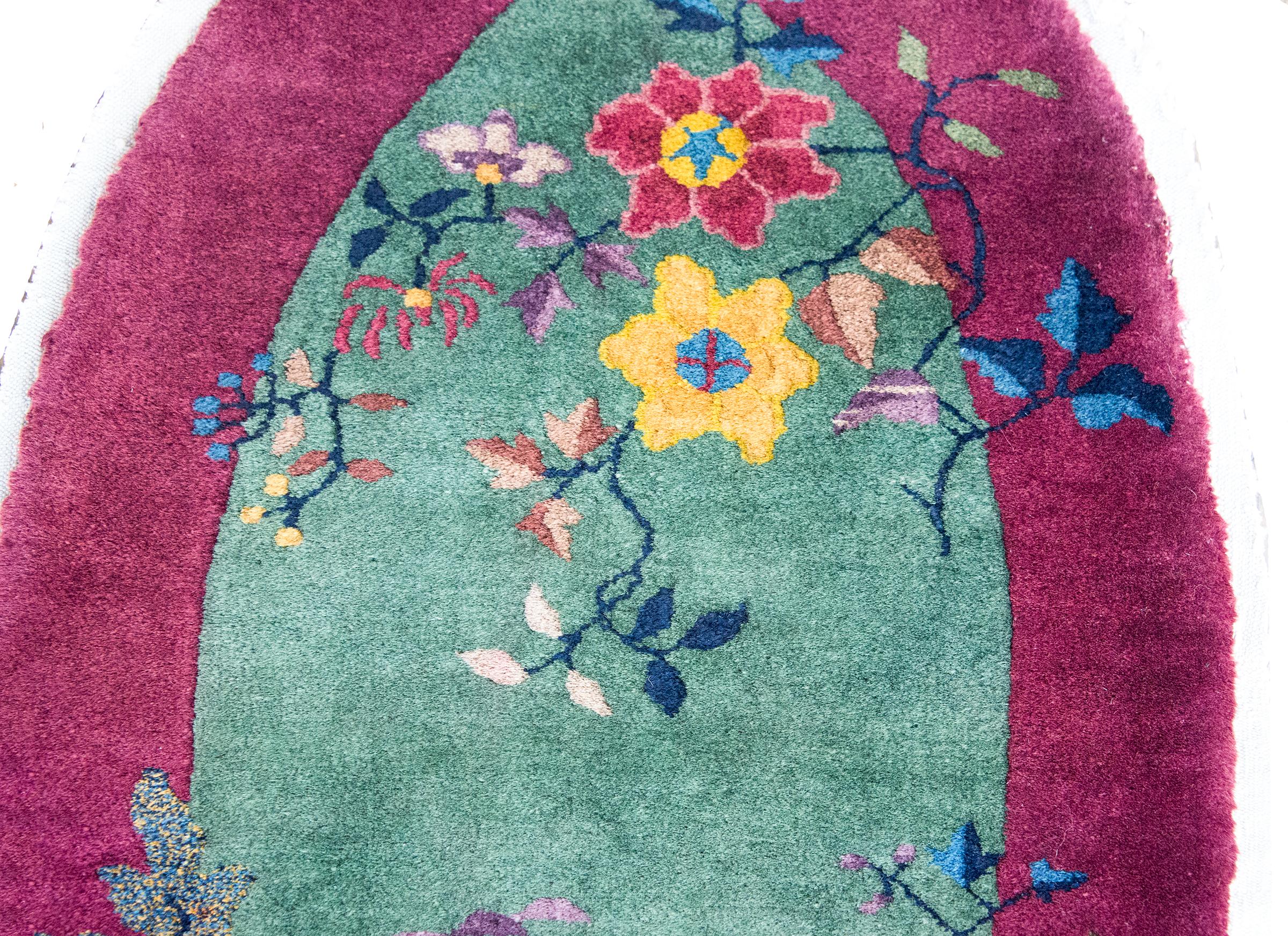 Tapis Art Déco chinois du début du 20ème siècle en vente 2