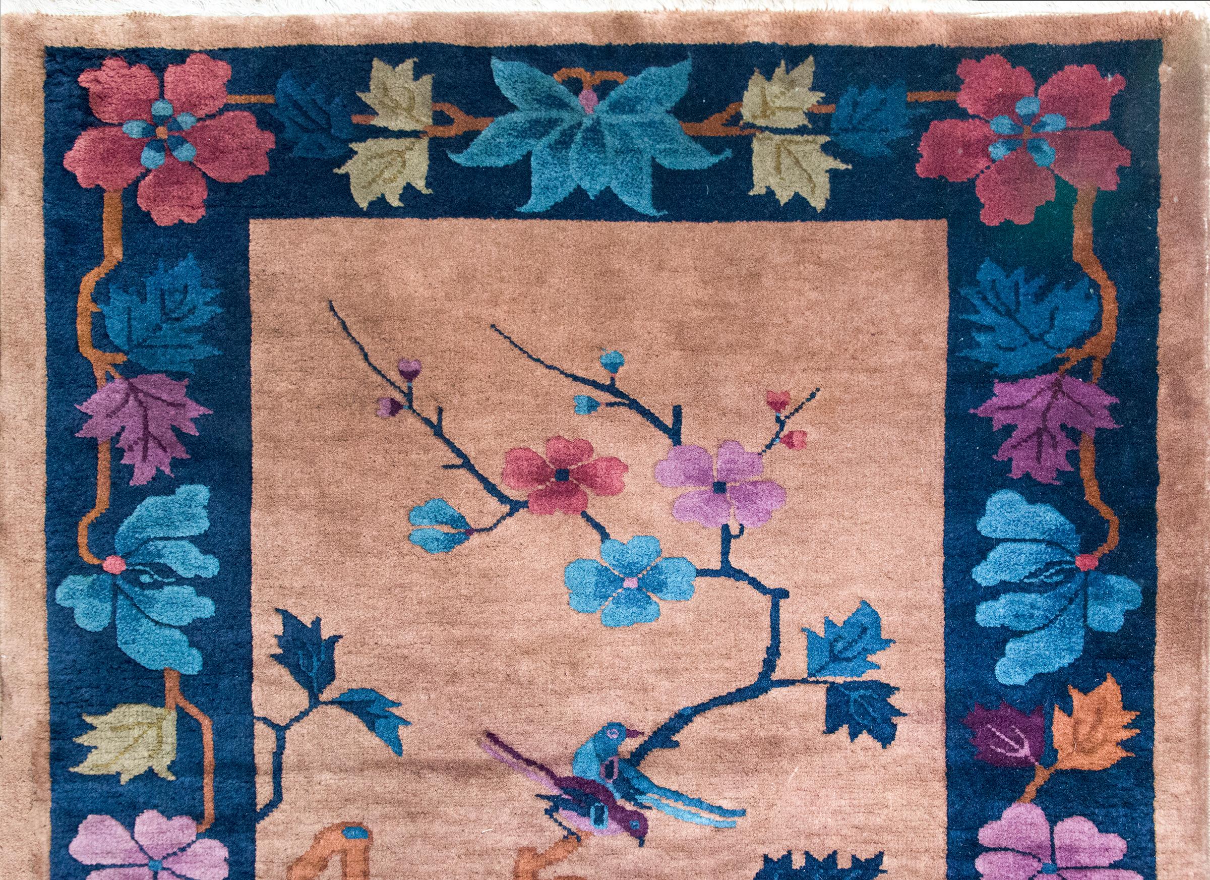 Tapis Art Déco chinois du début du 20ème siècle en vente 2
