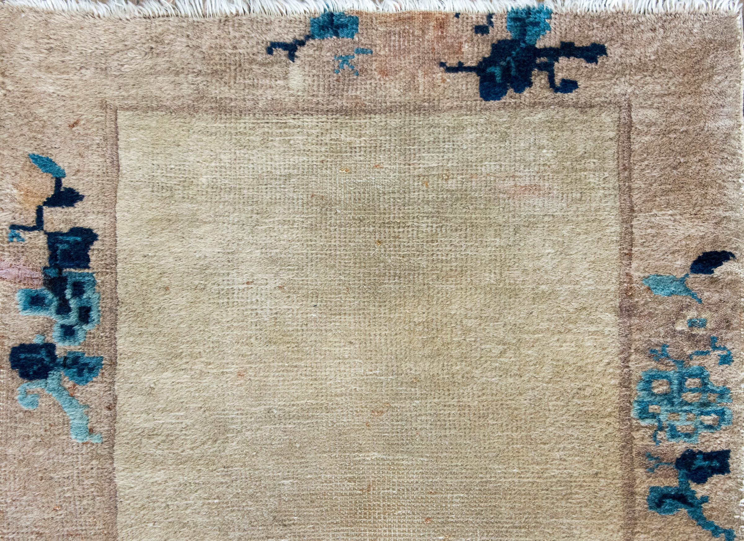 Tapis Art Déco chinois du début du 20ème siècle en vente 2