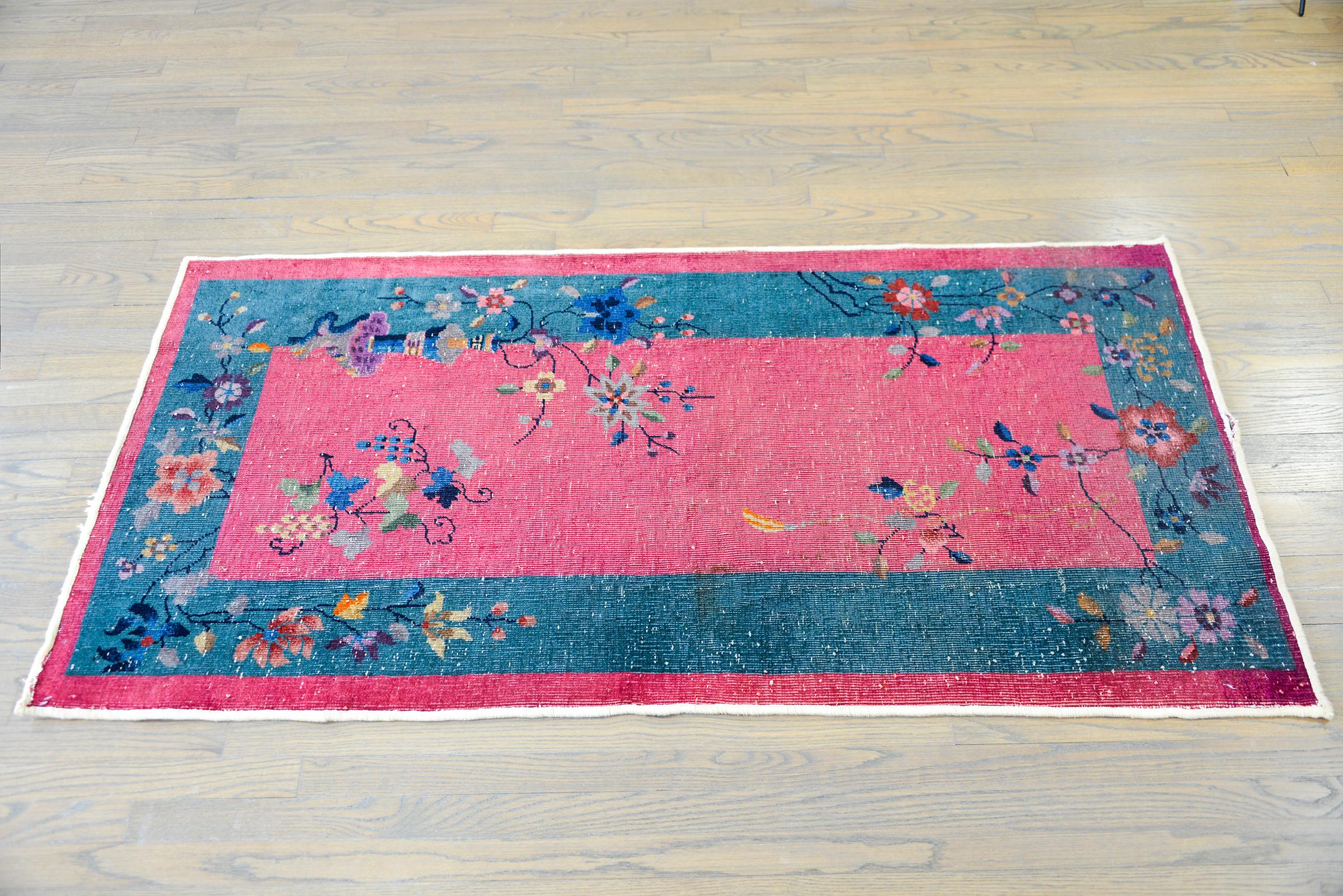 Early 20th Century Chinese Art Deco Rug For Sale 6