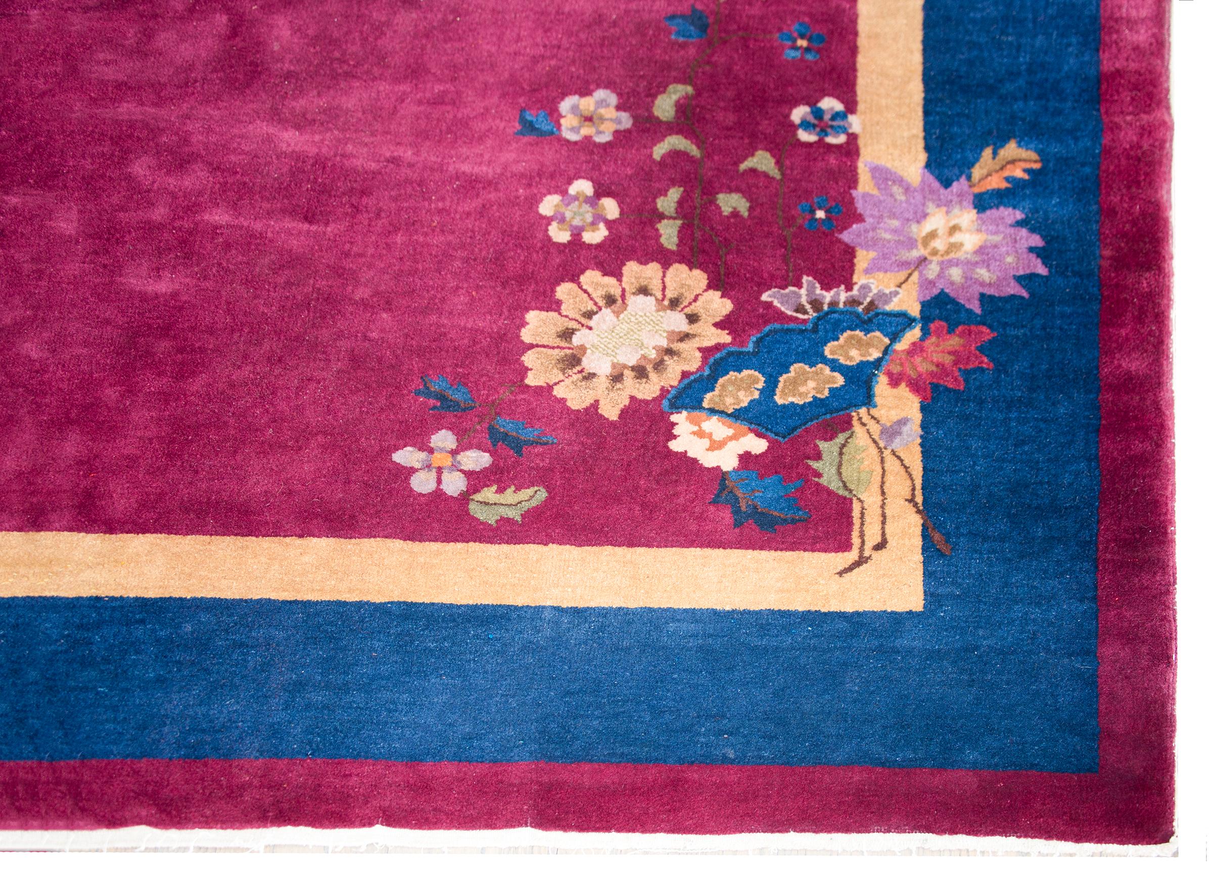 Chinesischer Art-déco-Teppich des frühen 20. Jahrhunderts im Angebot 4