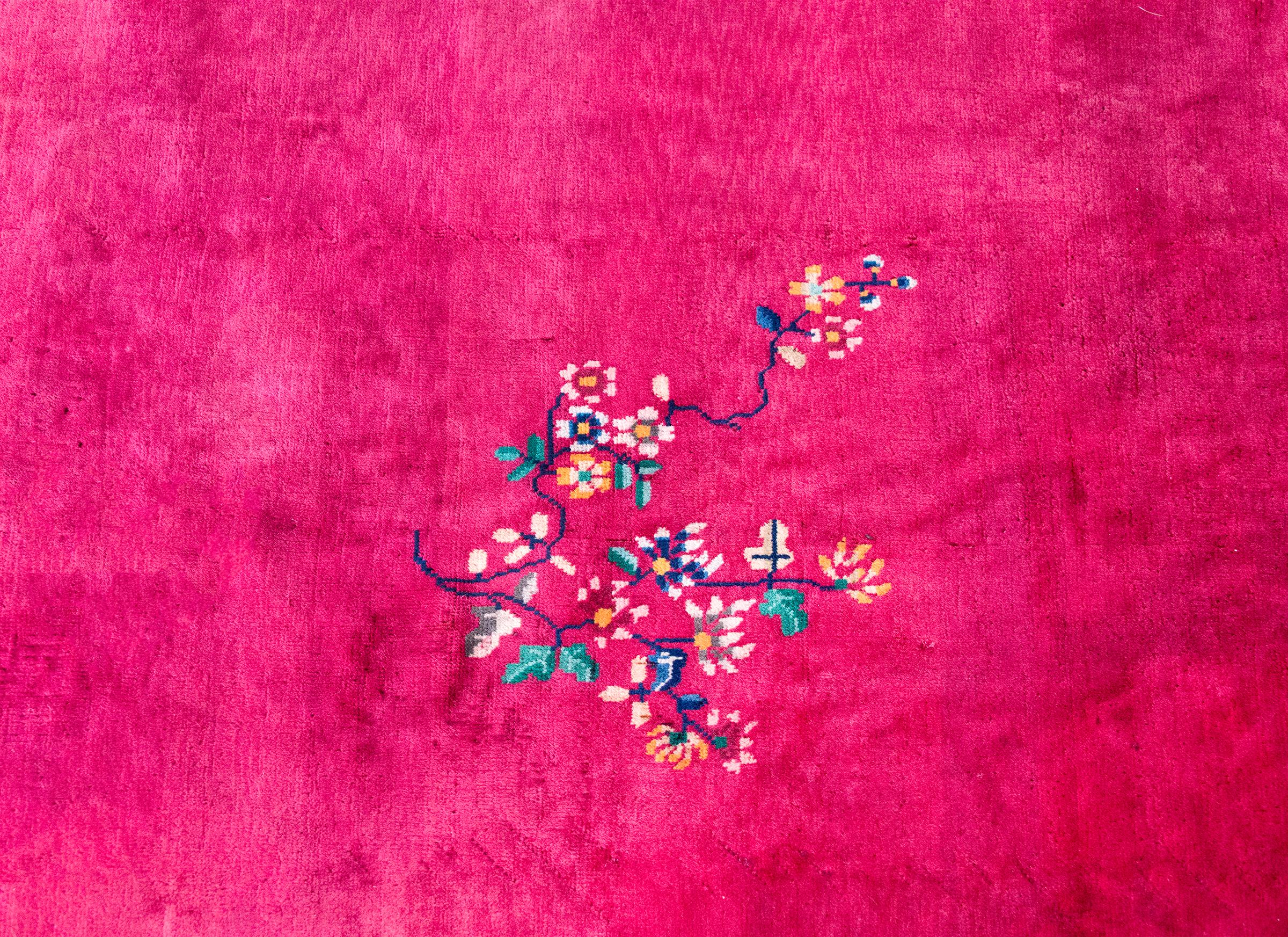 Tapis Art Déco chinois du début du 20ème siècle en vente 3