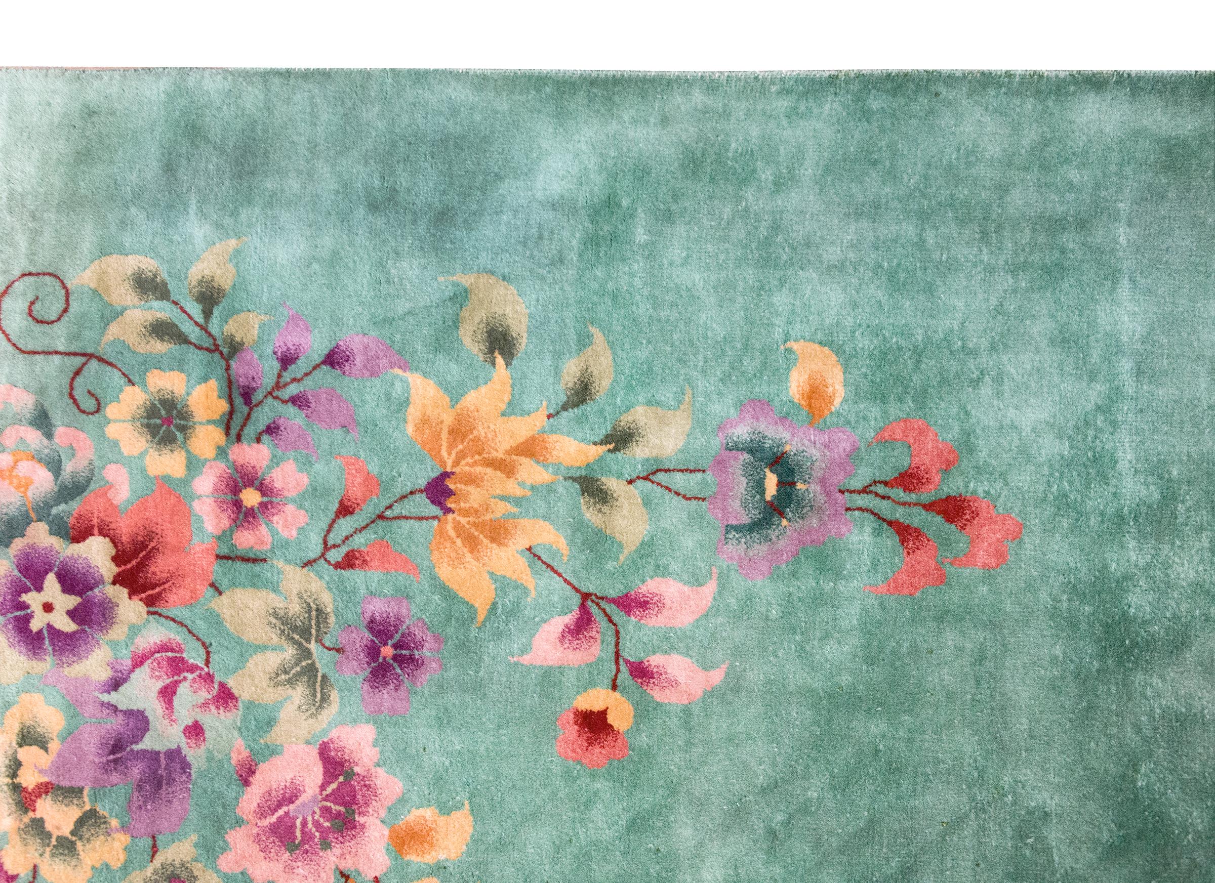 Tapis Art Déco chinois du début du 20ème siècle en vente 3