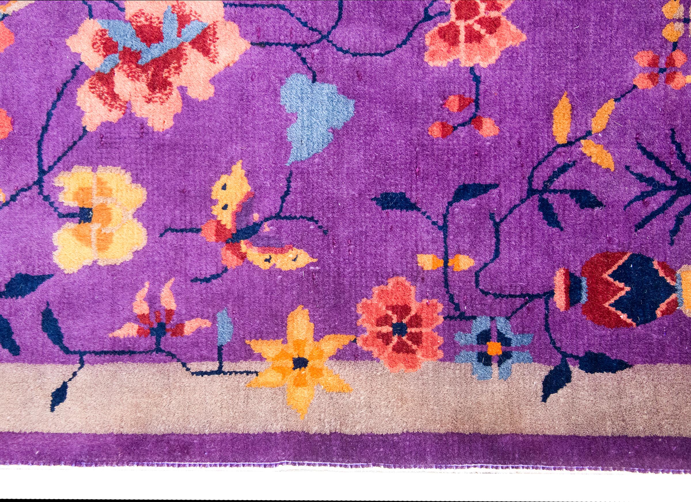 Tapis Art Déco chinois du début du 20ème siècle en vente 3