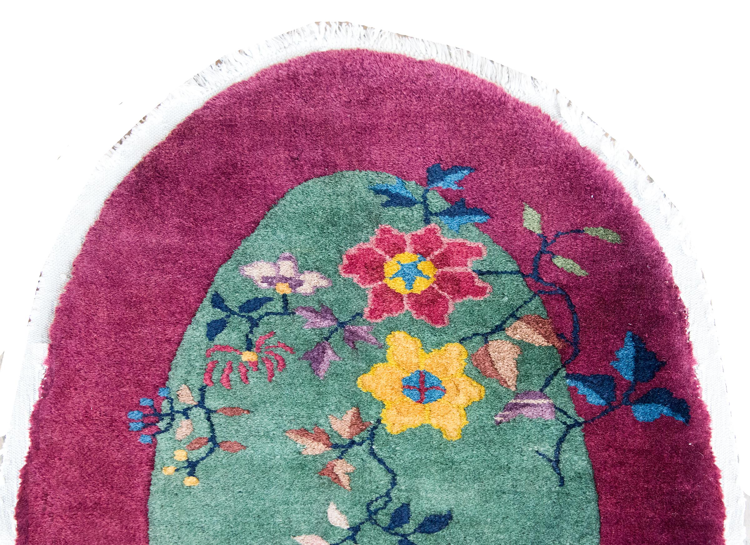 Tapis Art Déco chinois du début du 20ème siècle en vente 3