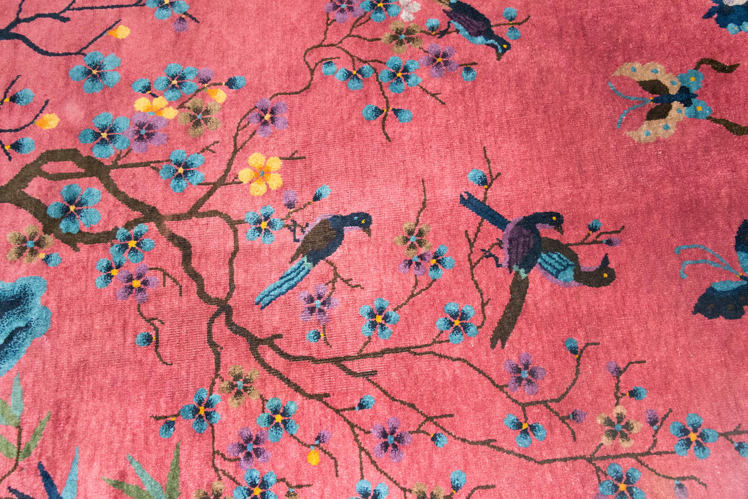 Tapis Art Déco chinois du début du 20ème siècle en vente 3