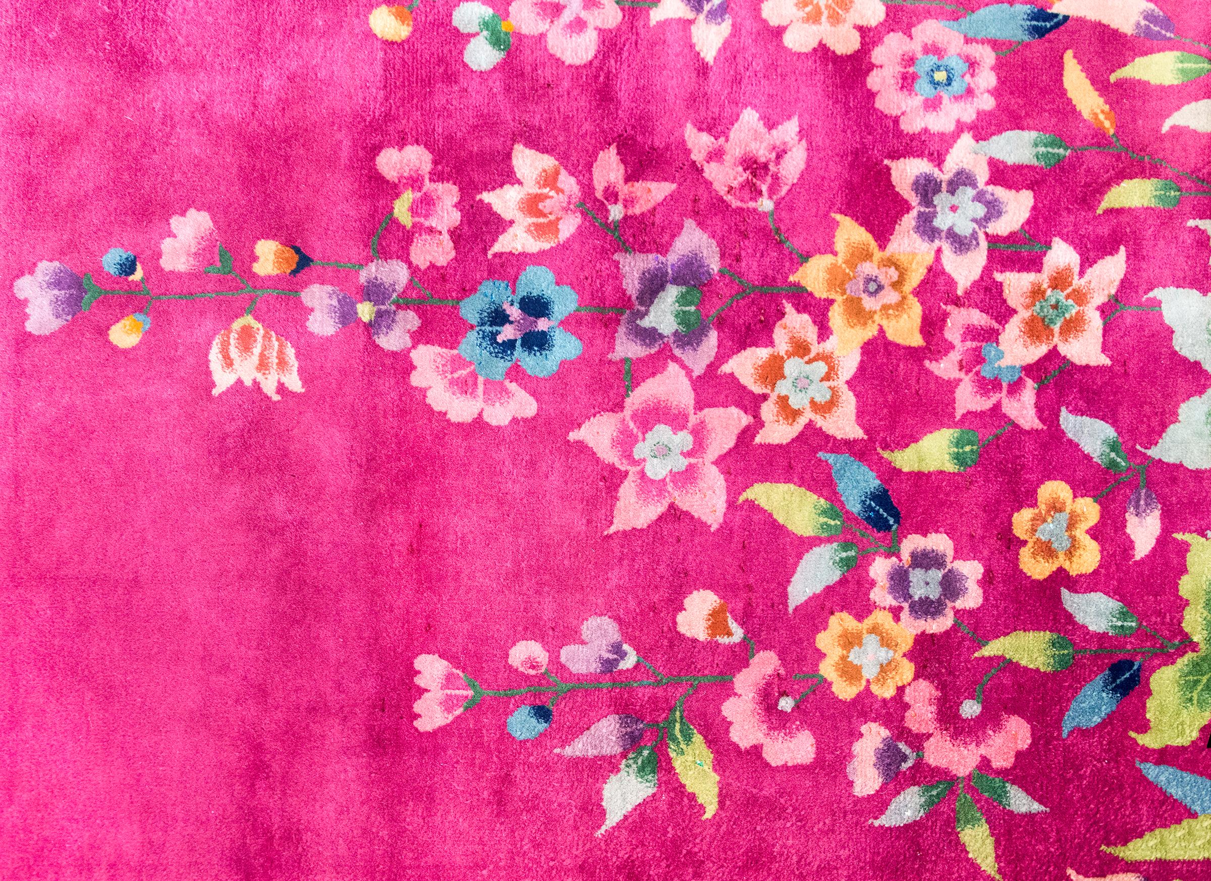 Early 20th Century Chinese Art Deco Rug im Angebot 3