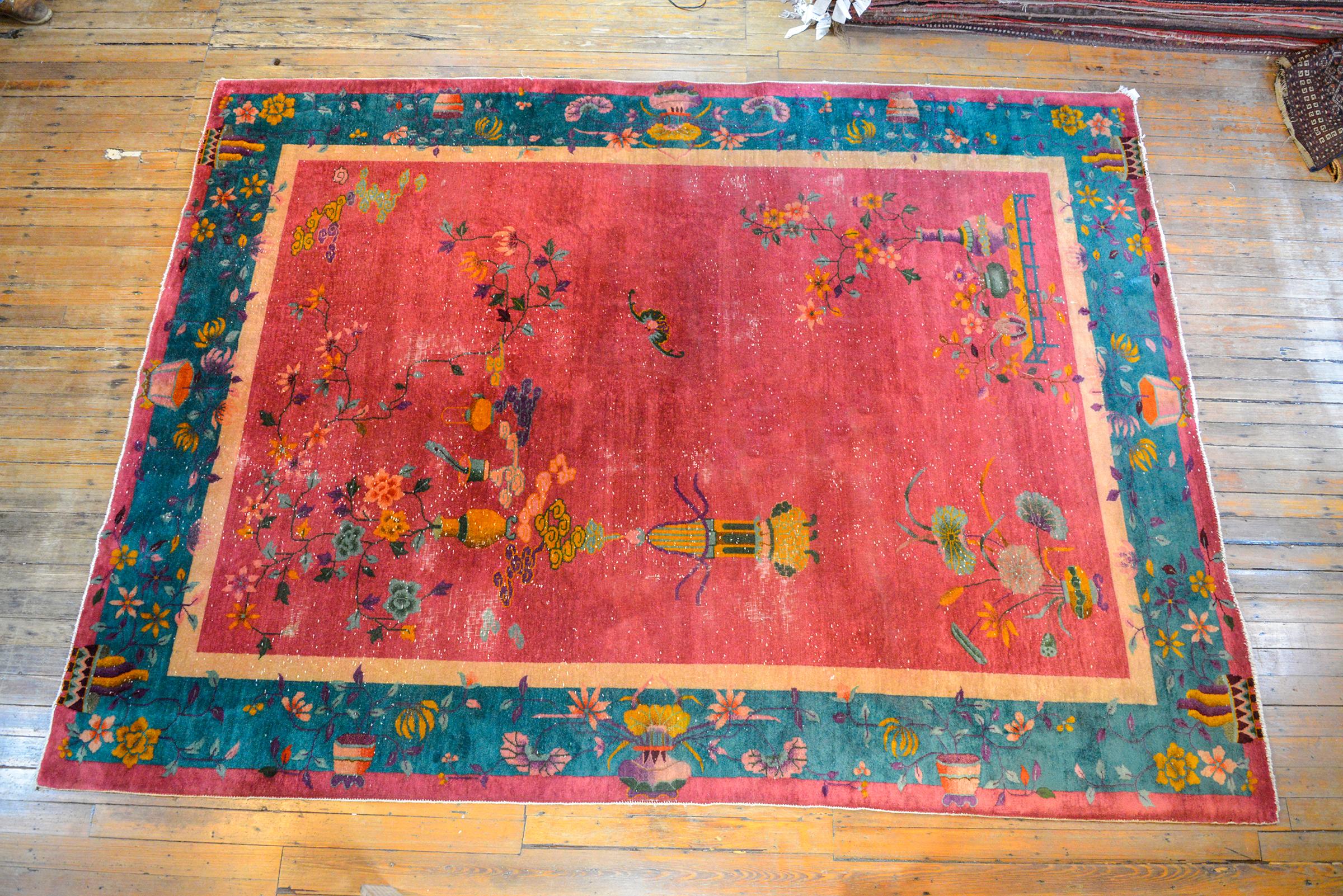 Early 20th Century Chinese Art Deco Rug For Sale 7