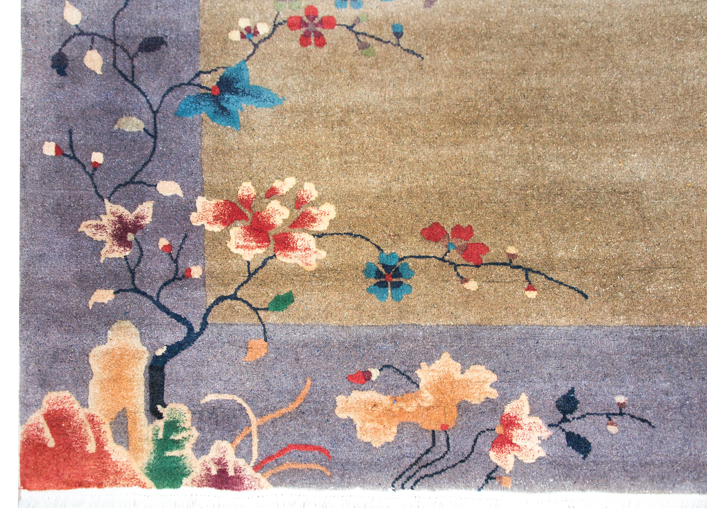 Chinesischer Art-Déco-Teppich aus dem frühen 20. im Angebot 5
