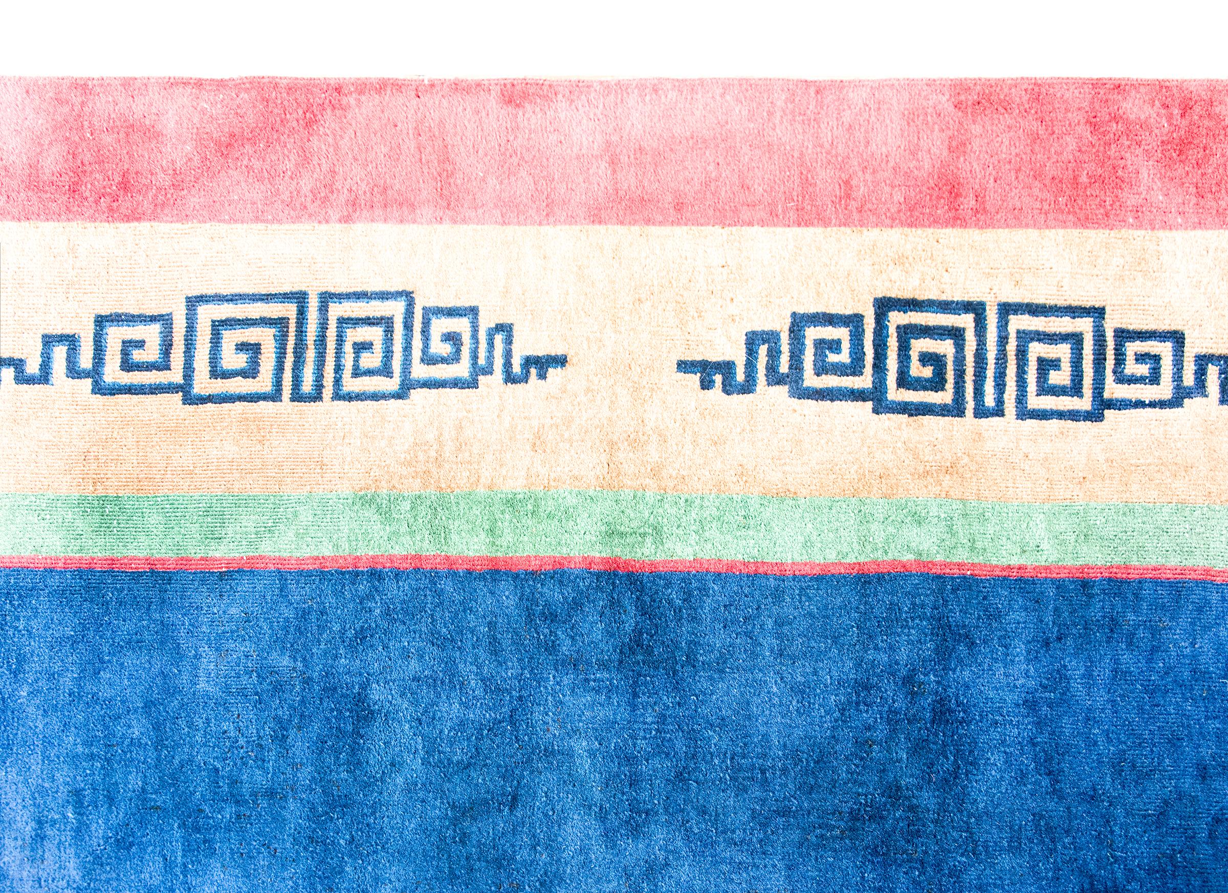 Tapis Art Déco chinois du début du 20ème siècle en vente 4