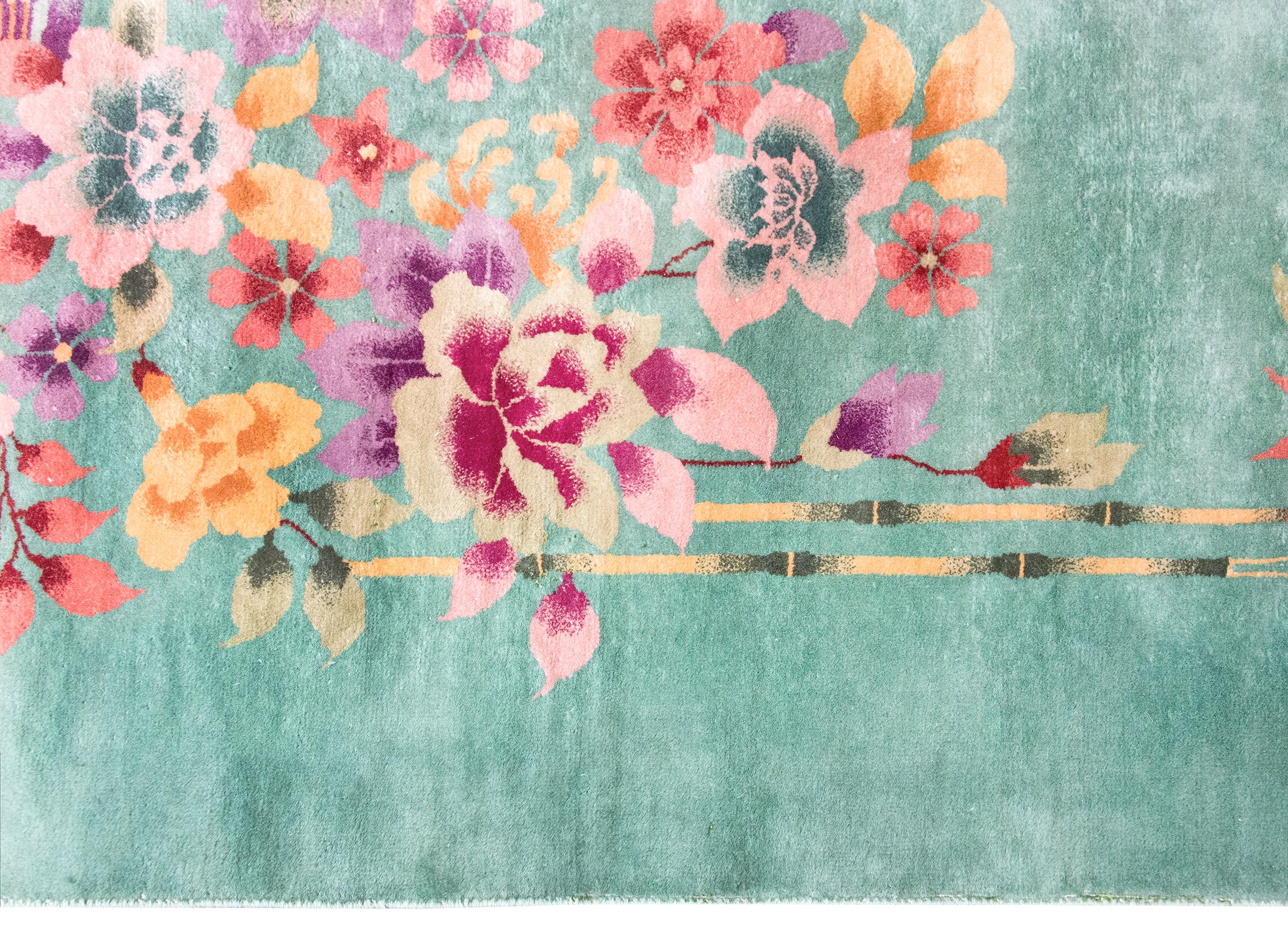 Tapis Art Déco chinois du début du 20ème siècle en vente 4