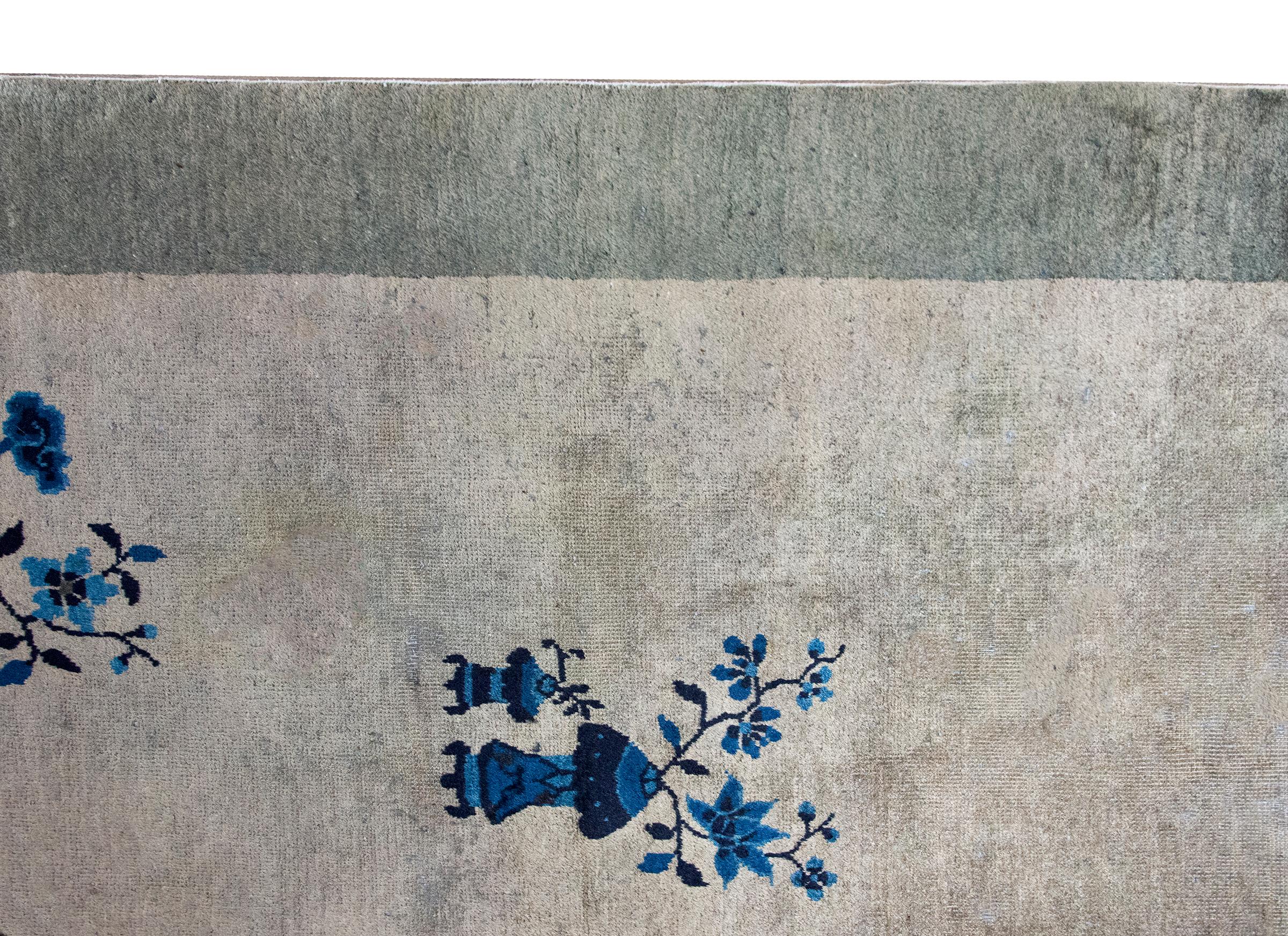 Tapis Art Déco chinois du début du 20ème siècle en vente 4